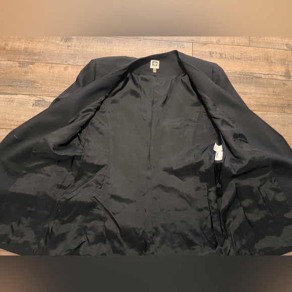 Anne Klein Black Blazer with Zip Accents - Picture 5 of 6